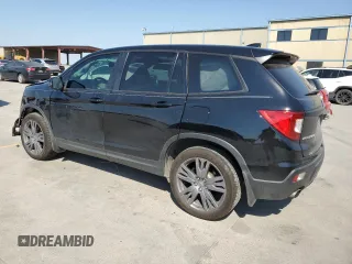 2019 Honda Passport EX-L with VIN 5FNYF7H55KB007265, listed as a Copart auction lot 75749484 with 53,408 mi miles and Salvage Title. Bid and sale history available at carsss.com. Image 2.