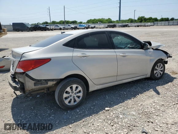 2016 Hyundai Accent SE with VIN KMHCT4AE5GU143899, listed as a Copart auction lot 53070955 with 147,365 mi miles and Salvage Title. Bid and sale history available at DreamBid. Image 3.