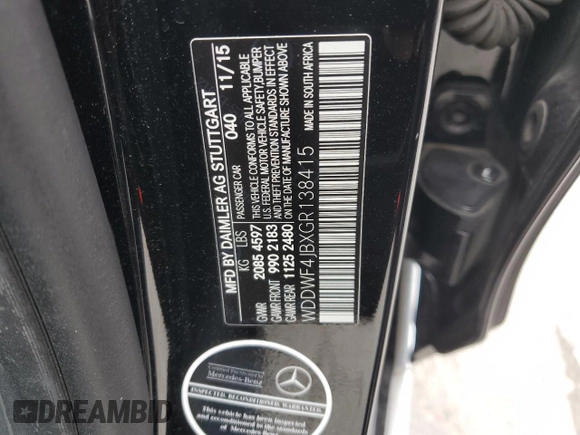 2016 Mercedes-Benz C 300 z VIN WDDWF4JBXGR138415, wystawiony jako Copart lot #58487715 z przebiegiem 110 802 mil mil oraz Szkoda całkowita • Salvage title. Historia ofert i sprzedaży dostępna na DreamBid. Obrazek 12.