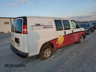 2016 Chevrolet Express Cargo with VIN 1GCWGAFF1G1124774, listed as a Copart auction lot 83574214 with 270,050 mi miles and Salvage title. Bid and sale history available at DreamBid. Image 3.