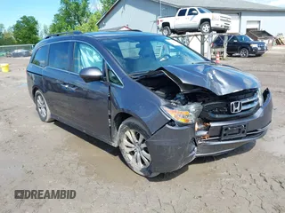 2017 Honda Odyssey EX z VIN 5FNRL5H42HB009458, wystawiony jako IAAI lot #42344461 z przebiegiem 102 226 mil mil oraz . Historia ofert i sprzedaży dostępna na DreamBid. Obrazek 1.