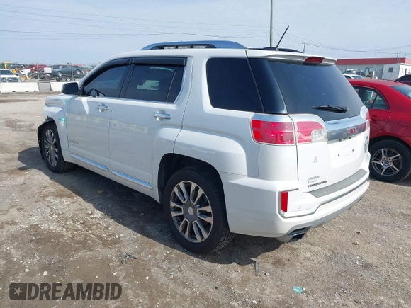 2017 GMC Terrain Denali z VIN 2GKFLRE32H6166259, wystawiony jako IAAI lot #41585603 z przebiegiem 95 508 mil mil oraz . Historia ofert i sprzedaży dostępna na DreamBid. Obrazek 3.