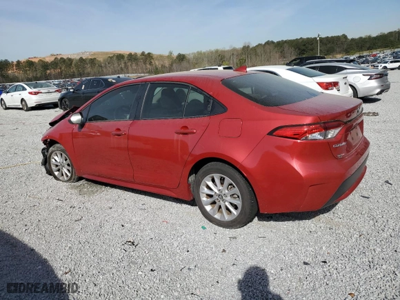 2021 Toyota Corolla LE with VIN JTDVPMAE1MJ166093, listed as a Copart auction lot 50741855 with 29,628 mi miles and Salvage Title. Bid and sale history available at carsss.com. Image 2.