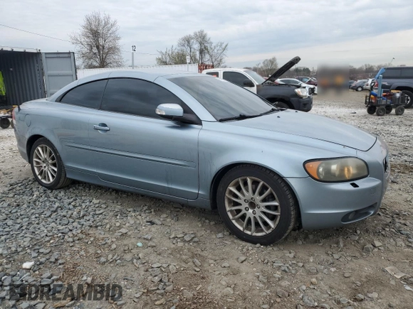 2008 Volvo C70 with VIN YV1MC67218J049338, listed as a Copart auction lot 50993735 with 187,924 mi miles and Salvage Title. Bid and sale history available at carsss.com. Image 4.
