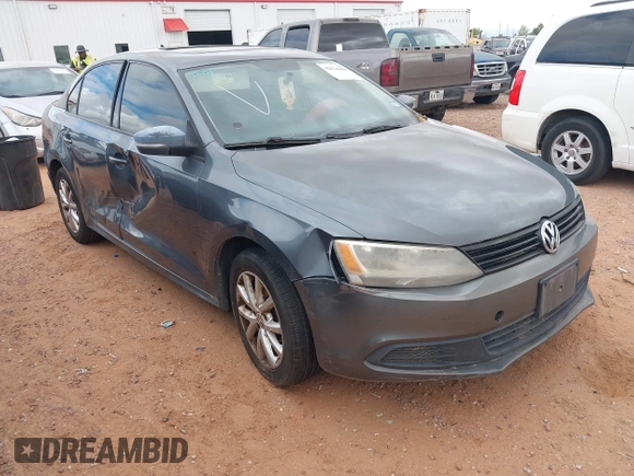 2012 Volkswagen Jetta SE with VIN 3VWDX7AJ0CM121106, listed as a IAAI auction lot 42624460 with 196,937 mi miles and . Bid and sale history available at DreamBid. Image 1.