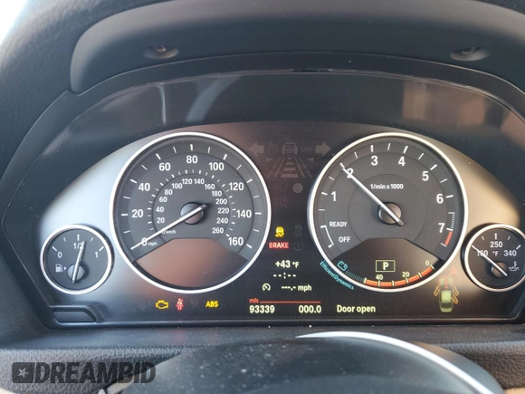 2013 BMW 3 Series 328i with VIN WBA3A5G5XDNP27046, listed as a Copart auction lot 49135035 with 93,339 mi miles and Salvage Title. Bid and sale history available at carsss.com. Image 9.