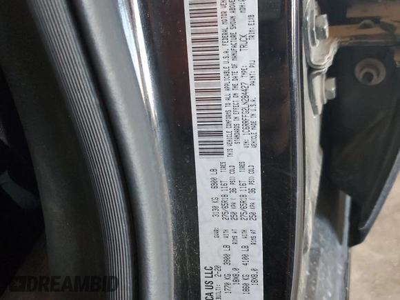2020 Ram 1500 Big Horn z VIN 1C6RRFFG2LN284427, wystawiony jako Copart lot #53956915 z przebiegiem 83 578 mil mil oraz Szkoda całkowita • Salvage title. Historia ofert i sprzedaży dostępna na DreamBid. Obrazek 12.