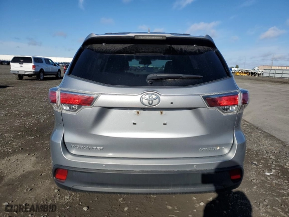2015 Toyota Highlander Limited with VIN 5TDDKRFHXFS083956, listed as a Copart auction lot 52366405 with 146,851 mi miles and Salvage Title. Bid and sale history available at carsss.com. Image 6.