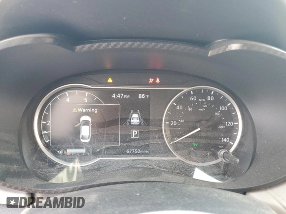 2021 Nissan Versa SV with VIN 3N1CN8EV7ML877940, listed as a Copart auction lot 59793625 with 67,750 mi miles and Salvage title. Bid and sale history available at DreamBid. Image 9.