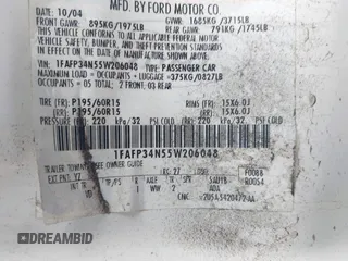2005 Ford Focus S с VIN 1FAFP34N55W206048, выставлен на аукционе IAAI как лот 42293744 с пробегом Не указан миль и . История ставок и продаж доступна на DreamBid. Изображение 9.