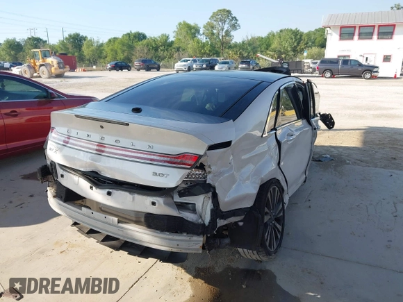2017 Lincoln MKZ Reserve with VIN 3LN6L5EC1HR613057, listed as a IAAI auction lot 41633326 with 124,909 mi miles and . Bid and sale history available at DreamBid. Image 4.