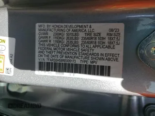 2024 Honda CR-V Sport with VIN 7FARS5H58RE005173, listed as a Copart auction lot 48451395 with 22,731 mi miles and Salvage Title. Bid and sale history available at DreamBid. Image 15.