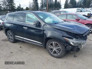 2019 Infiniti QX60 LUXE with VIN 5N1DL0MN8KC553636, listed as a IAAI auction lot 41514281 with 1 mi miles. Bid and sale history available at carsss.com. Image 1.