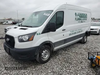 2023 Ford Transit Cargo with VIN 1FTBR1C88PKB21007, listed as a Copart auction lot 70991064 with 16,219 mi miles and Salvage Title. Bid and sale history available at DreamBid. Image 1.