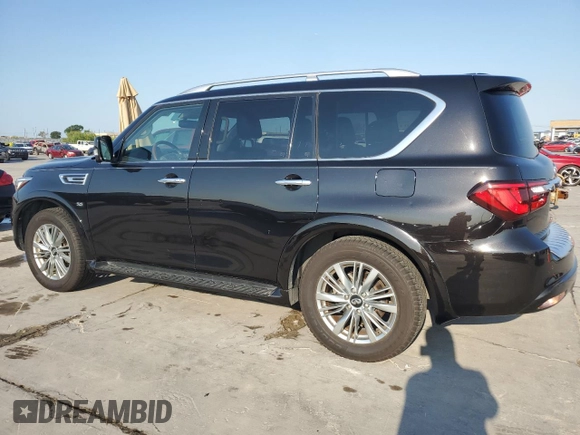 2019 Infiniti QX80 LUXE with VIN JN8AZ2NF9K9683385, listed as a Copart auction lot 62363624 with 95,335 mi miles and Clean Title. Bid and sale history available at carsss.com. Image 2.