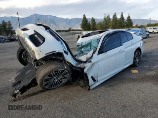 2018 BMW 5 Series 540i with VIN WBAJE5C50JWA96107, listed as a Copart auction lot 43808235 with Not Provided miles and Salvage Title. Bid and sale history available at carsss.com. Image 1.