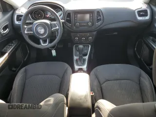 2018 Jeep Compass Sport with VIN 3C4NJDAB2JT479228, listed as a Copart auction lot 52437825 with 74,687 mi miles and Salvage title. Bid and sale history available at DreamBid. Image 8.