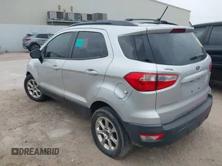2018 Ford EcoSport SE with VIN MAJ3P1TE1JC183355, listed as a IAAI auction lot 41806498 with 112,558 mi miles. Bid and sale history available at carsss.com. Image 3.