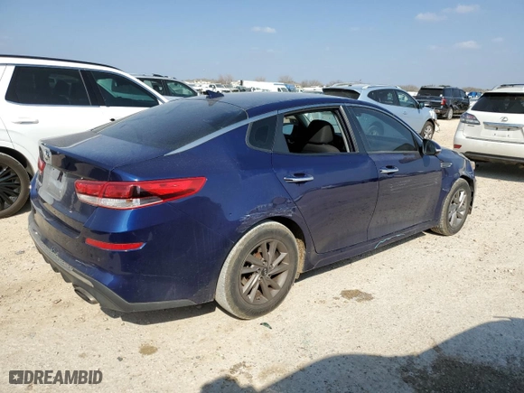 2020 Kia Optima LX with VIN 5XXGT4L32LG383106, listed as a Copart auction lot 43649615 with 128,213 mi miles and Salvage Title. Bid and sale history available at carsss.com. Image 3.