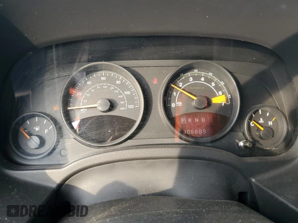 2017 Jeep Compass 75th Anniversary Edition with VIN 1C4NJDBB8HD142898, listed as a Copart auction lot 83481844 with 106,809 mi miles and Salvage Title. Bid and sale history available at carsss.com. Image 9.