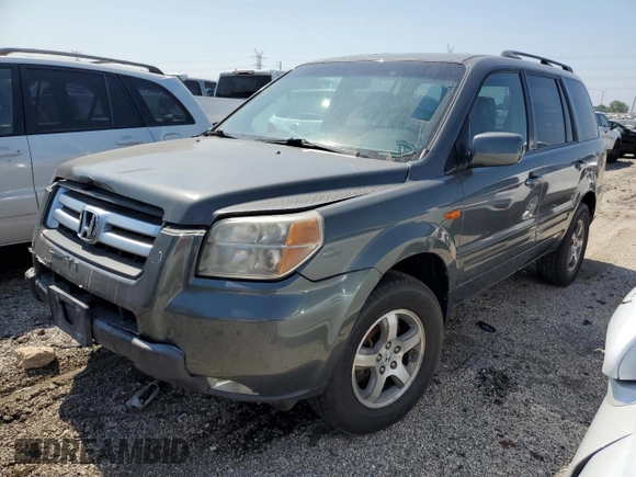 2008 Honda Pilot EX-L z VIN 5FNYF18758B031962, wystawiony jako Copart lot #69118424 z przebiegiem 168 215 mil mil oraz Szkoda całkowita • Salvage title. Historia ofert i sprzedaży dostępna na DreamBid. Obrazek 1.