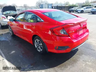 2016 Honda Civic Sedan LX with VIN 2HGFC2F51GH568751, listed as a IAAI auction lot 41826325 with 108,576 mi miles. Bid and sale history available at carsss.com. Image 3.