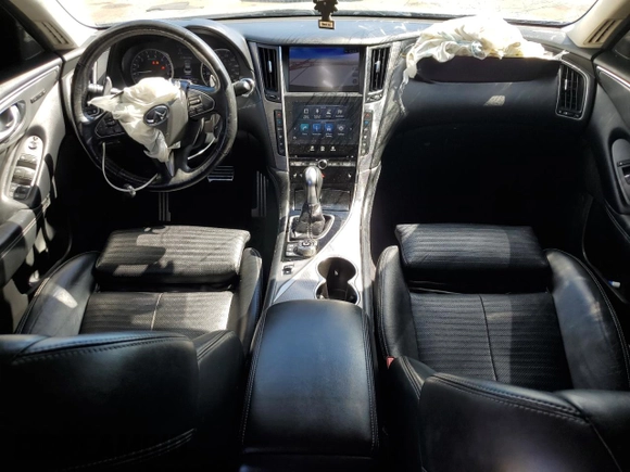 2016 Infiniti Q50 Premium with VIN JN1EV7AR8GM342377, listed as a Copart auction lot 50598545 with 91,556 mi miles and Salvage Title. Bid and sale history available at DreamBid. Image 8.