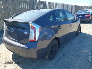 2012 Toyota Prius One with VIN JTDKN3DU5C5507573, listed as a IAAI auction lot 41887602 with 142,708 mi miles. Bid and sale history available at carsss.com. Image 4.