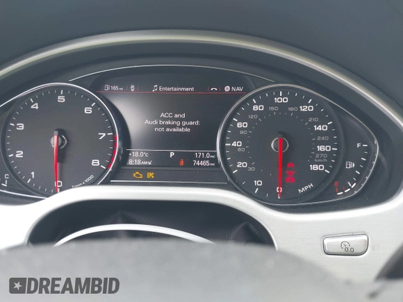 2011 Audi A8 with VIN WAUAVAFD0BN018197, listed as a IAAI auction lot 42221435 with 74,465 mi miles and . Bid and sale history available at DreamBid. Image 7.