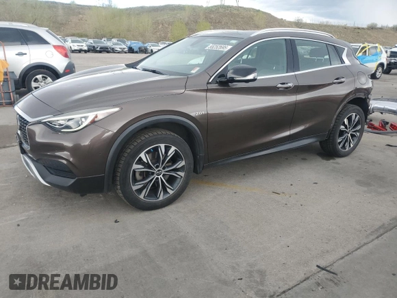 2019 Infiniti QX30 Luxe with VIN SJKCH5CR1KA009121, listed as a Copart auction lot 55252695 with 95,931 mi miles and Salvage title. Bid and sale history available at DreamBid. Image 1.