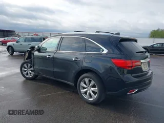 2015 Acura MDX Advance/Entertainment Pkg with VIN 5FRYD4H82FB002205, listed as a IAAI auction lot 42076335 with 167,426 mi miles. Bid and sale history available at carsss.com. Image 3.