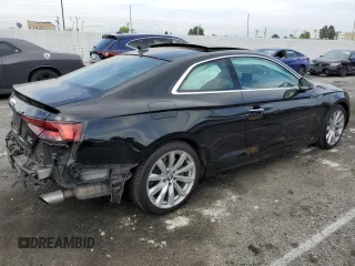 2018 Audi A5 Premium z VIN WAUNNAF59JA049769, wystawiony jako Copart lot #53304215 z przebiegiem 50 572 mil mil oraz Szkoda całkowita • Salvage title. Historia ofert i sprzedaży dostępna na DreamBid. Obrazek 3.