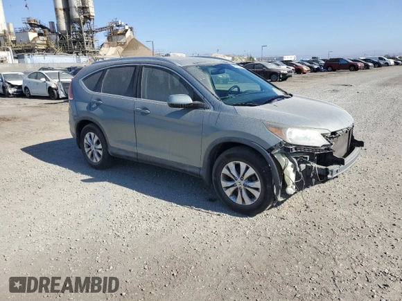 2012 Honda CR-V EX-L with VIN JHLRM3H70CC003243, listed as a Copart auction lot 48320445 with 122,314 mi miles and Salvage Title. Bid and sale history available at carsss.com. Image 4.