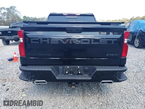 2022 Chevrolet Silverado 1500 RST with VIN 1GCUDEET5NZ604636, listed as a Copart auction lot 74376334 with 18,705 mi miles and Salvage Title. Bid and sale history available at DreamBid. Image 6.