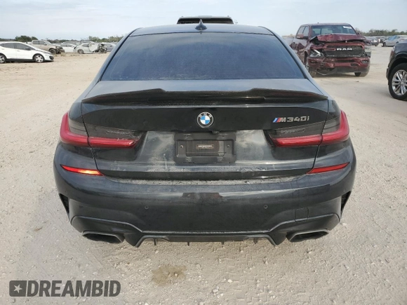 2020 BMW 3 Series M340i with VIN 3MW5U7J08L8B27832, listed as a Copart auction lot 76734584 with 0 mi miles and Salvage Title. Bid and sale history available at carsss.com. Image 6.