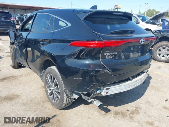 2021 Toyota Venza LE with VIN JTEAAAAHXMJ068488, listed as a IAAI auction lot 40793857 with 66,634 mi miles and . Bid and sale history available at carsss.com. Image 3.