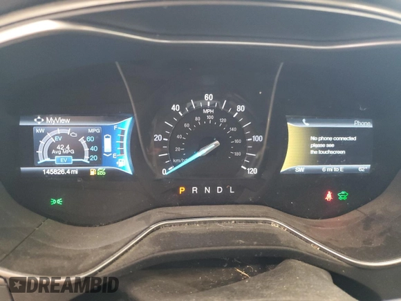 2016 Ford Fusion SE Hybrid with VIN 3FA6P0LU9GR403477, listed as a Copart auction lot 53327545 with 145,826 mi miles and Salvage Title. Bid and sale history available at carsss.com. Image 9.