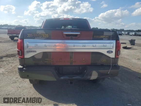 2017 Ford F-150 XL with VIN 1FTEW1EF9HFC50384, listed as a Copart auction lot 85538764 with Not provided miles and Salvage title. Bid and sale history available at DreamBid. Image 6.