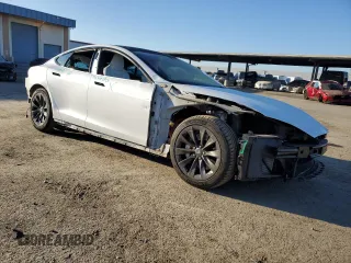 2017 Tesla Model S 100D with VIN 5YJSA1E23HF226178, listed as a Copart auction lot 88478225 with 54,411 mi miles and Salvage Title. Bid and sale history available at carsss.com. Image 4.