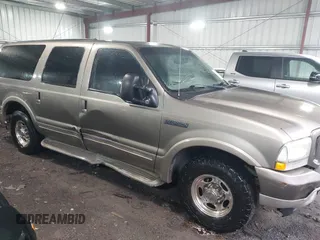 2004 Ford Excursion Eddie Bauer with VIN 1FMNU44P74EA37723, listed as a IAAI auction lot 42109170 with 300,119 mi miles and . Bid and sale history available at DreamBid. Image 6.