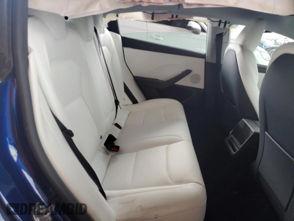 2025 Tesla Model 3 Long Range with VIN 5YJ3E1EA8SF903698, listed as a Copart auction lot 47737195 with 3,513 mi miles and Salvage Title. Bid and sale history available at carsss.com. Image 10.