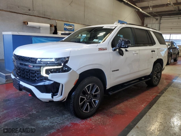 2022 Chevrolet Tahoe Z71 with VIN 1GNSKPKD3NR150948, listed as a Copart auction lot 47451965 with 52,002 mi miles and Salvage Title. Bid and sale history available at carsss.com. Image 1.