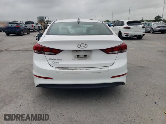 2017 Hyundai Elantra SE with VIN 5NPD84LF4HH115698, listed as a Copart auction lot 51872295 with 53,587 mi miles and Salvage Title. Bid and sale history available at DreamBid. Image 6.