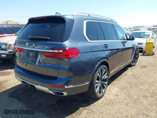 2020 BMW X7 xDrive40i with VIN 5UXCW2C07L9A00078, listed as a IAAI auction lot 41999850 with 59,711 mi miles. Bid and sale history available at carsss.com. Image 4.