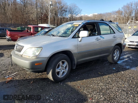 2002 Lexus RX 300 with VIN JTJHF10U620284034, listed as a Copart auction lot 84848444 with 0 mi miles and Salvage Title. Bid and sale history available at carsss.com. Image 1.