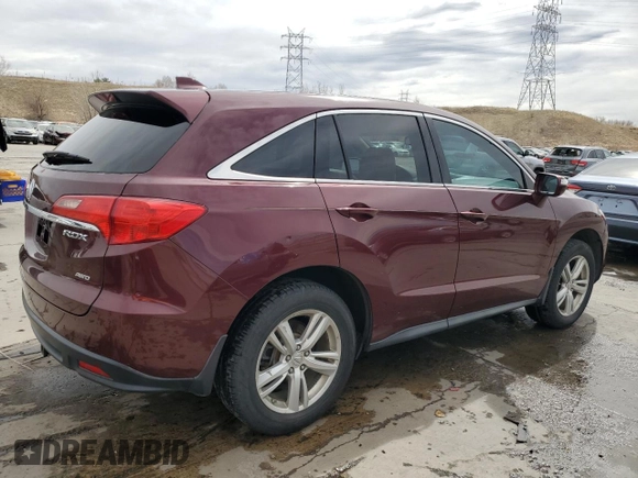 2013 Acura RDX with VIN 5J8TB4H34DL009576, listed as a Copart auction lot 50074895 with 150,589 mi miles and Salvage Title. Bid and sale history available at carsss.com. Image 3.