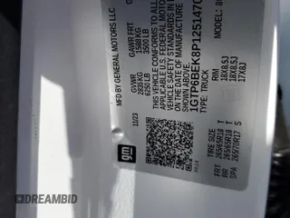 2023 GMC Canyon 4WD Elevation with VIN 1GTP6BEK8P1251470, listed as a Copart auction lot 45310045 with 7,363 mi miles and Salvage Title. Bid and sale history available at carsss.com. Image 12.
