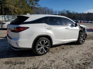 2018 Lexus RX with VIN JTJGZKCA7J2004019, listed as a Copart auction lot 89269035 with 123,825 mi miles and Salvage Title. Bid and sale history available at carsss.com. Image 3.