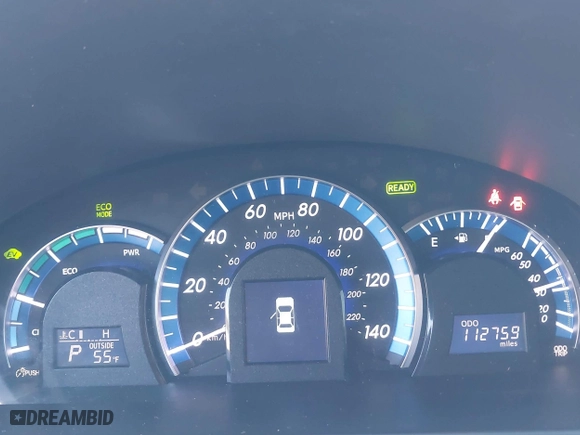 2014 Toyota Camry Hybrid LE with VIN 4T1BD1FK7EU098824, listed as a IAAI auction lot 42063119 with 112,759 mi miles. Bid and sale history available at carsss.com. Image 7.