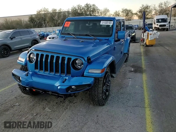 2023 Jeep Gladiator High Altitude with VIN 1C6HJTFG4PL562991, listed as a Copart auction lot 51530185 with 4,878 mi miles and Salvage title. Bid and sale history available at DreamBid. Image 11.